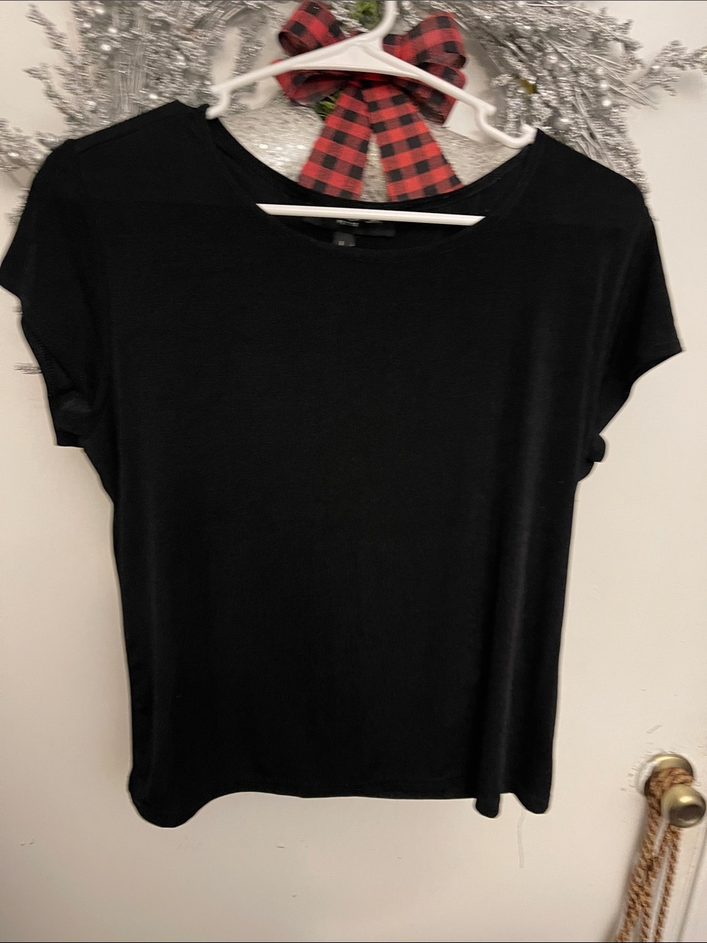 Briggs New York Black Short Sleeve Crewneck Tee